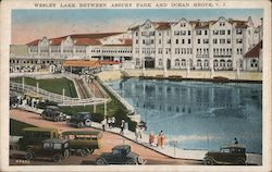 Wesley Lake Between Asbury Park and Ocean Grove New Jersey Postcard Postcard Postcard