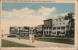 Ocean Pathway, Hotel District, South Side Postcard