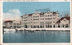 Hotel Across Wesley Lake Postcard