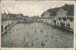 Scene in Pool Postcard