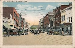 East Main Street Stamford, CT Postcard Postcard Postcard