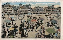 Scene on Beach Postcard