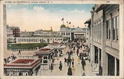Scene on Boardwalk Postcard