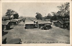 Part of East Bay Auto Camp Postcard