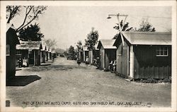 Part of East Bay Auto Camp Postcard