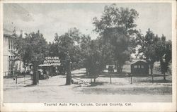 Tourist Auto Park, Colusa County Postcard