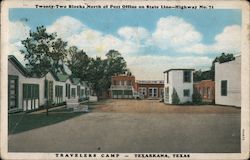 Travelers Camp Texarkana, TX Postcard Postcard Postcard