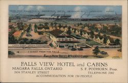 Falls View Hotel and Cabins Postcard