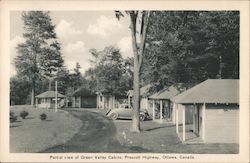Partial View of Green Valley Cabins, Prescott Highway Ottowa, Canada Misc. Canada Postcard Postcard Postcard