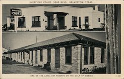 Sheffield Court Galveston, TX Postcard Postcard Postcard