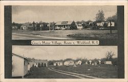 Gray's Motor Village Wickford, RI Postcard Postcard Postcard