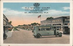 All States Court St. Petersburg, FL Postcard Postcard Postcard