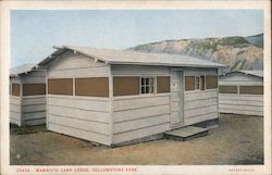 Mammoth Camp Lodge, Yellowstone Park Postcard