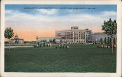 Entrance to New Penitentiary Near Joliet Postcard