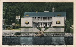 Lakeshore Court (Rear of Post Office) Lake George, NY Postcard Postcard Postcard