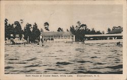 Bath House at Crystal Beach, White Lake Elizabeth, NC Postcard Postcard Postcard