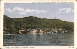 Village and Island of Taboga Postcard