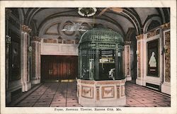 Foyer, Newman Theater Postcard