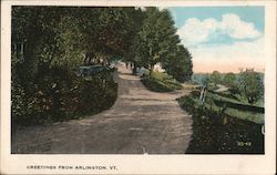 Greetings from Arlington, Vermont Postcard