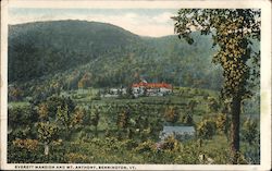 Everett Mansion and Mt. Anthony Postcard