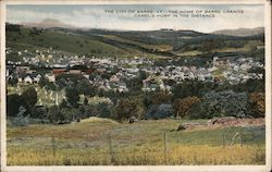 The Home of Barre Granite, Camel's Hump in the DIstance Postcard
