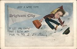 Just a Word From Brigham City Utah Postcard Postcard Postcard