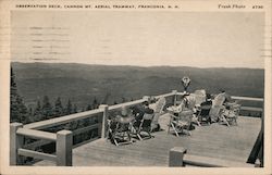 Observation Deck, Cannon Mt. Aerial Tramway Franconia, NH Postcard Postcard Postcard