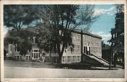 Greeneville High School Tennessee Postcard Postcard Postcard