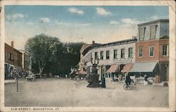 Elm Street Woodstock, VT Postcard Postcard 