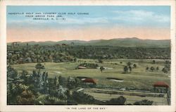 View of Asheville Golf Course from Grove Park Inn Postcard