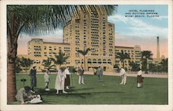 Hotel Flamingo and Putting Greens Postcard