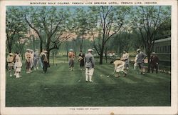 Miniature Golf Course, French Lick Springs Hotel Postcard