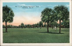 Golf Course, General Ogelthorpe Hotel Savannah, GA Postcard Postcard Postcard