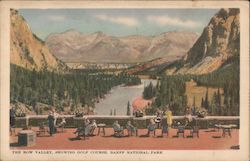 The Bow Valley, Showing Golf Course, Banff National Park Postcard