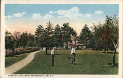 Park Hill Inn Lawn Hendersonville, NC Postcard Postcard Postcard