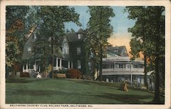 Baltimore Country Club, Roland Park Maryland Postcard Postcard Postcard