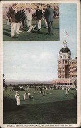 Poland Springs, On the Putting Green Postcard