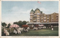 The Sam-O-Set, Watching a Golf Match, Rockland Breakwater Postcard