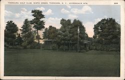 Thendara Golf Club, Ninth Green, Adirondack Mts. Postcard