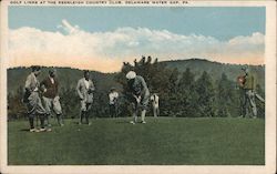Golf Links at the Reenleigh Country Club Postcard