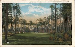 Golf Links at the Princess Anne Country Club Postcard