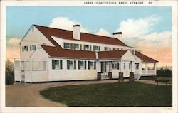 Barre Country Club Postcard