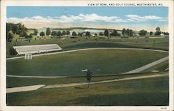 View of Bowl and Golf Course Postcard