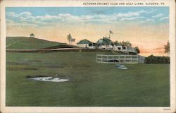 Altoona Cricket Club and Golf Links Pennsylvania Postcard Postcard Postcard