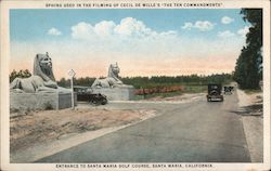 Entrance to Santa Maria Golf Course Postcard