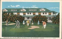 Miniature Golf on the Lawn at the Holly Hill Inn Davenport, FL Postcard Postcard Postcard