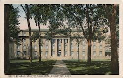 North College, Wesleyan University Postcard