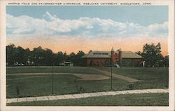 Andrus Field and Fayerweather Gymnasium, Wesleyan University Middletown, CT Postcard Postcard Postcard