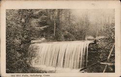 Old Mill Falls Salisbury, CT Postcard Postcard Postcard