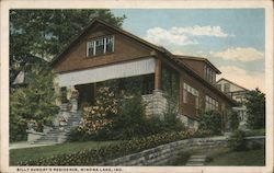 Billy Sunday's Residence Postcard